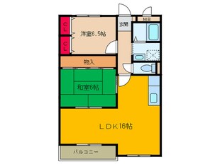 ヴィラロイヤル二色の浜の物件間取画像